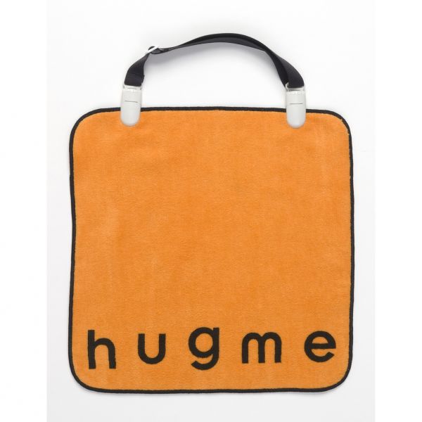 ビブ・クリップ付（hugme)オレンジ