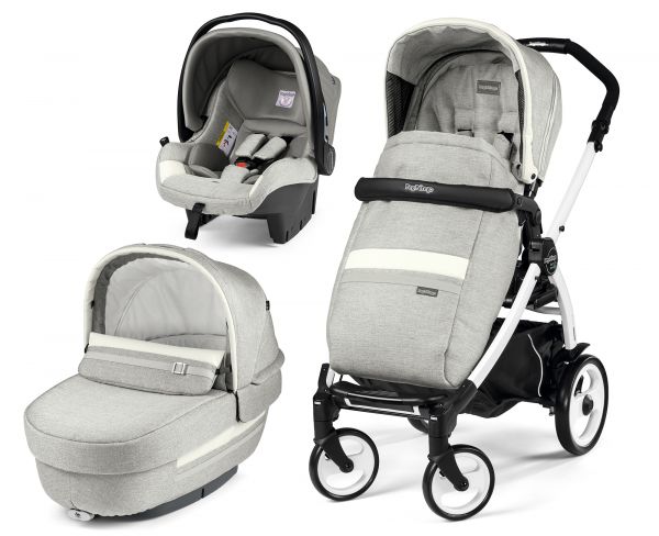 Peg-Perego ベビーカーBOOK51（リュクスピュア）セット　BLACK&WHITEシャーシ