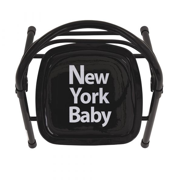 折りたたみパイプイス（NewYork・Baby ブラック）