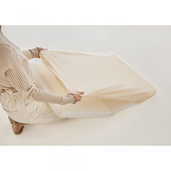 洗い替えのびのびクイックシーツ ミニ（ベージュ）