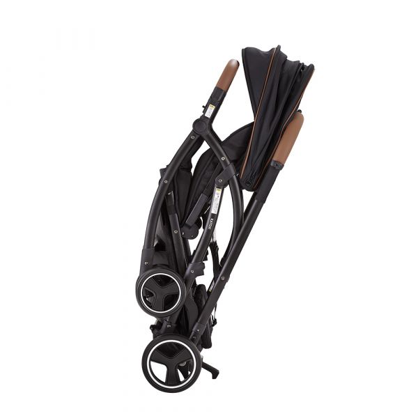 ベビーカー 2-Seater next (ブラック&ブラウン)