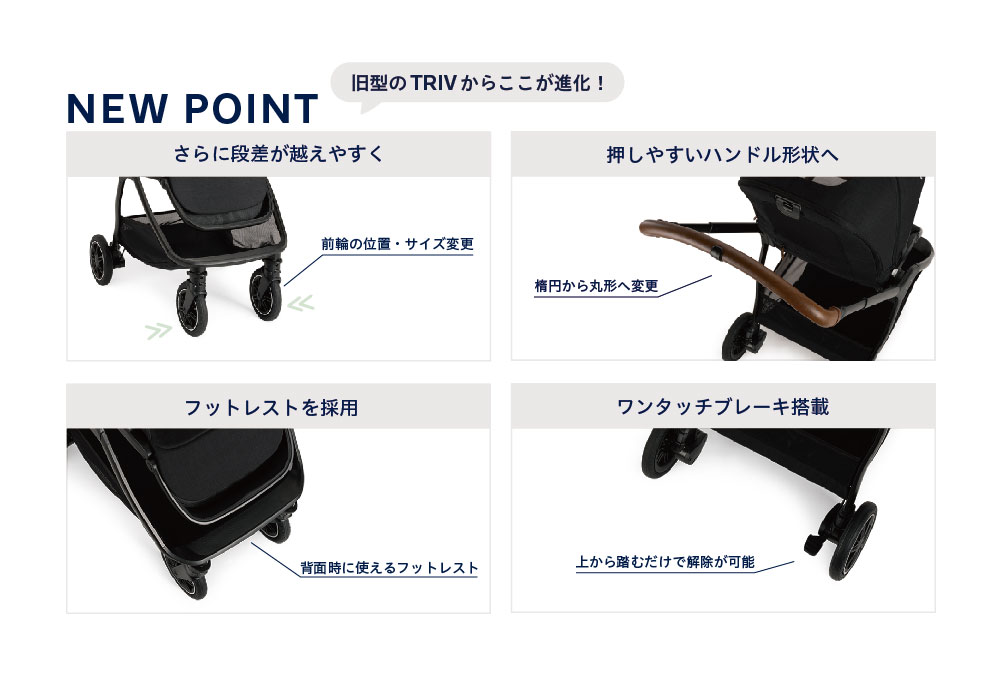 nunaの大人気ベビーカーの新モデル【TRIV next(トリヴ ネクスト